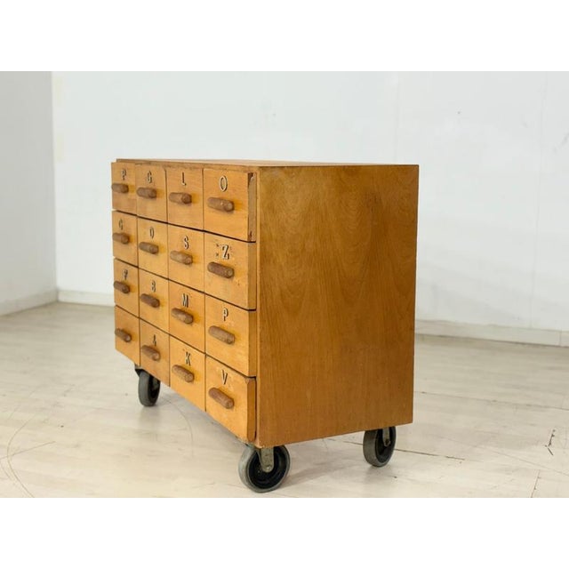 Vintage Apothecary Cabinet with 16 Compartments For Sale - Image 6 of 10