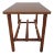 Bamboo Side Table With Faux Walnut Laminate Top For Sale