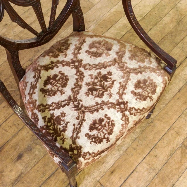 Set of Edwardian Mahogany Armchairs For Sale - Image 4 of 16