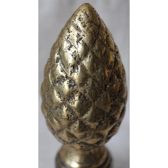 Bronze & Silver-Plate Finial For Sale In Milwaukee - Image 6 of 6