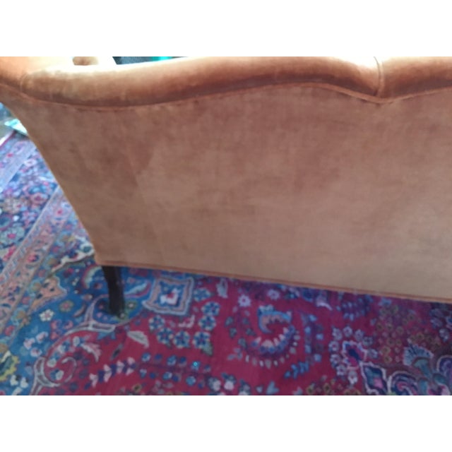 Beautiful vintage sofa in good condition for its age first picture shows true color Other pictures show the small tears in...