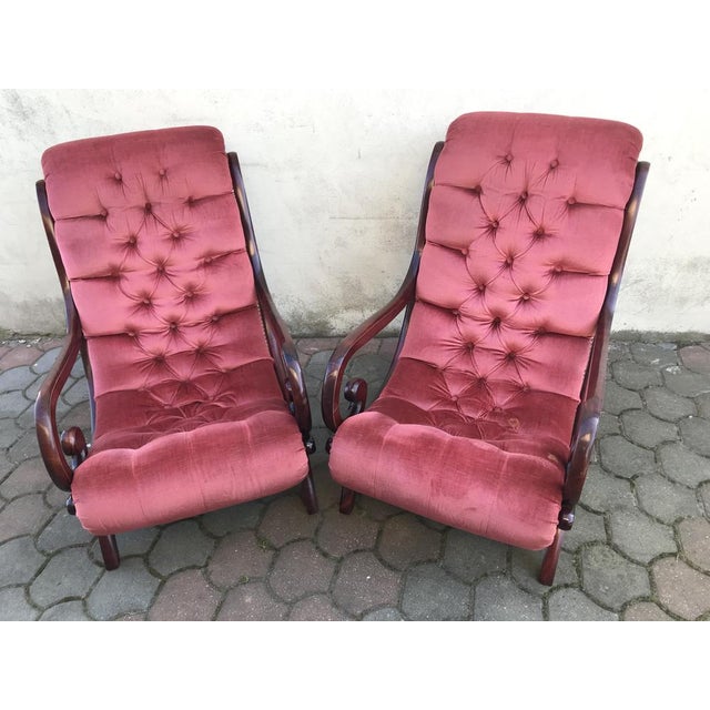 1970s Set of Chesterfield Armchairs, 1970s For Sale - Image 5 of 18