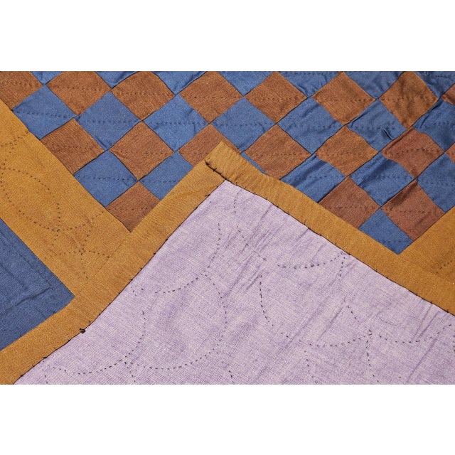 Mid 20th Century American Amish Crib Quilt For Sale - Image 4 of 8