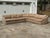 A substantial vintage postmodern sectional sofa manufactured by Thayer Coggin of High Point, North Carolina, distinguished...