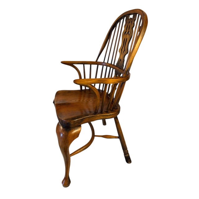 Wood Continental Furniture Company Windsor English Style Dining Chairs - Set of 2 For Sale - Image 7 of 11
