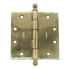 Vintage Classic Polished Brass Baldwin Butt Door Hinge