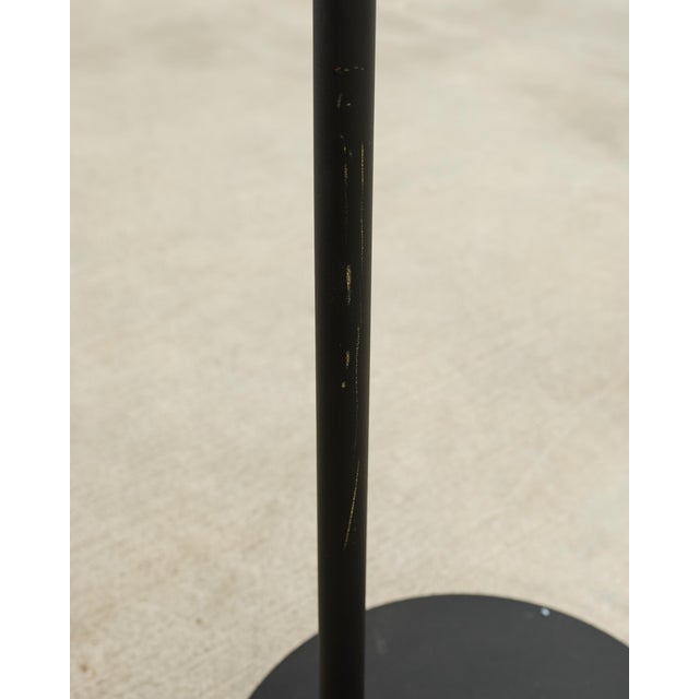 Modern Style Brushed Steel Adjustable Pharmacy Floor Lamp For Sale - Image 14 of 18