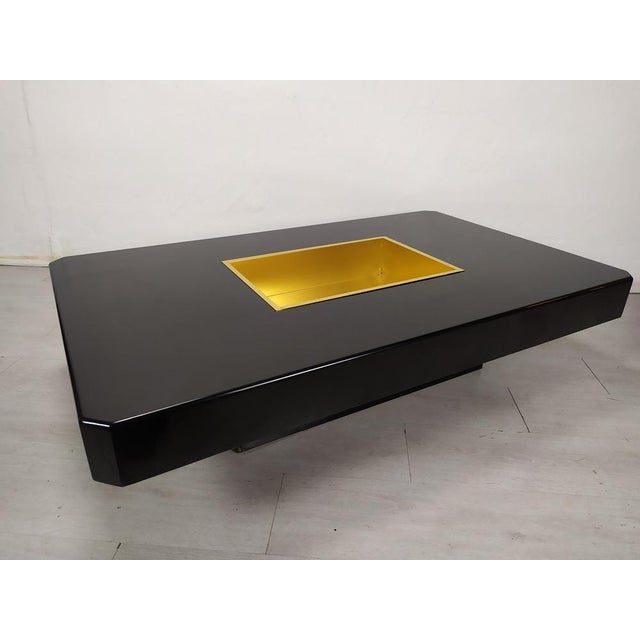 Metal Black & Gold Coffee Table, 1970s For Sale - Image 7 of 18