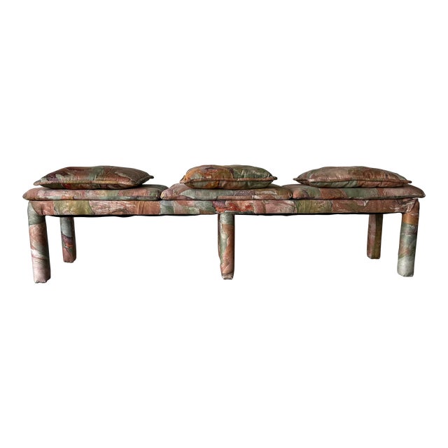 Milo Baughman Parsons Style Long Upholstered Bench Chairish