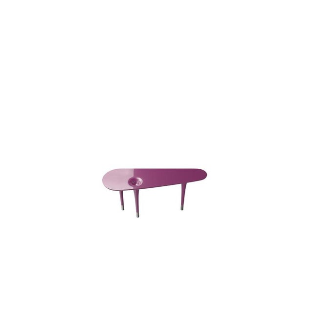 Contemporary Delphine Console Table with Traffic Purple Lacquer Finish by Ultramobili For Sale - Image 3 of 12