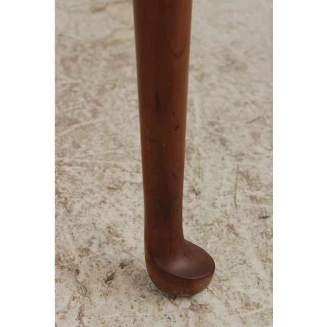 Cherry Round Country Style Dining Room Table For Sale - Image 15 of 17