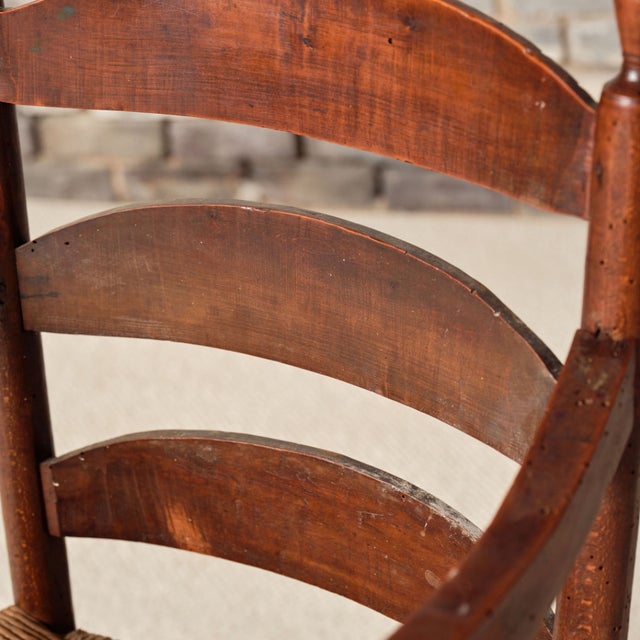 Brown 19th Century French Provincial Oak Chair For Sale - Image 8 of 9