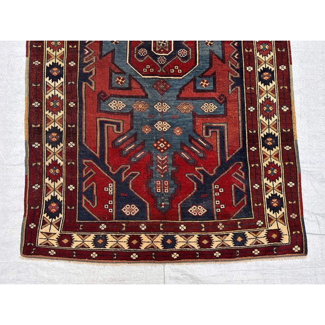 Antique Lori Pambak Kazak Hand-Knotted Wool Rug - 5'8" X 3'10" For Sale - Image 6 of 12
