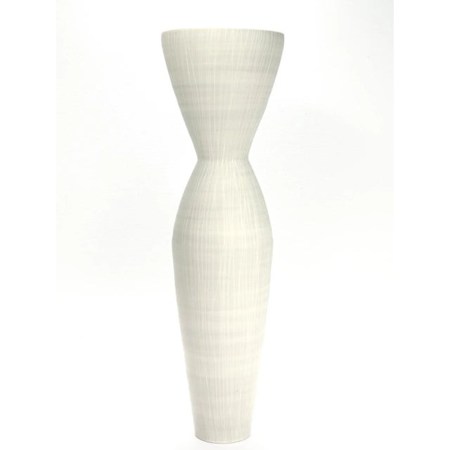 Large Signed Anna Sykora Sgraffito Vase For Sale - Image 4 of 12