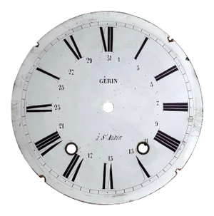 Antique French Enamel Clock Face