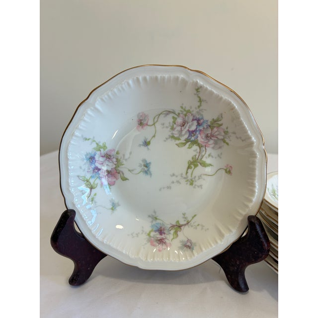 Vintage Theodore Haviland Annette Floral Berry Bowls – Set of 7 For Sale In Oklahoma City - Image 6 of 11