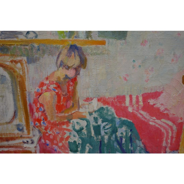 Mid-Century Modern Olga Bogaevskaja, Interior of My Room, 1962 For Sale - Image 3 of 7
