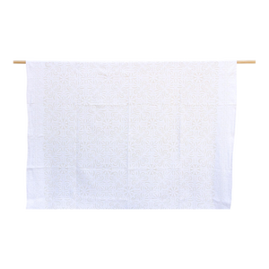 Rose Mosaic Floral Applique Bedcover