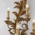 Pair of large Florentine Louis XV style wall sconces, carved and gilded with rocaille plant motifs. Featuring four curved...