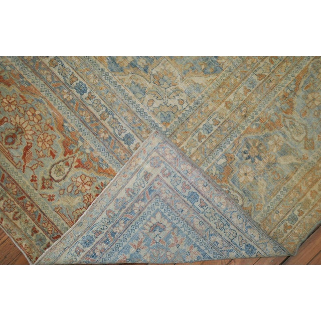 19th Century Antique Zabihi Collection Mohtasham Kashan Rug For Sale - Image 10 of 12