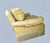 1980s 1980s Elegant Custom Made Gold Trellis Pattern Deep Seat Armchair With Bullion Fringe and Slip Covers For Sale - Image 5 of 10