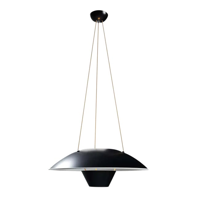 Michel Mortier M4 Suspension Lamp in Black for Disderot For Sale