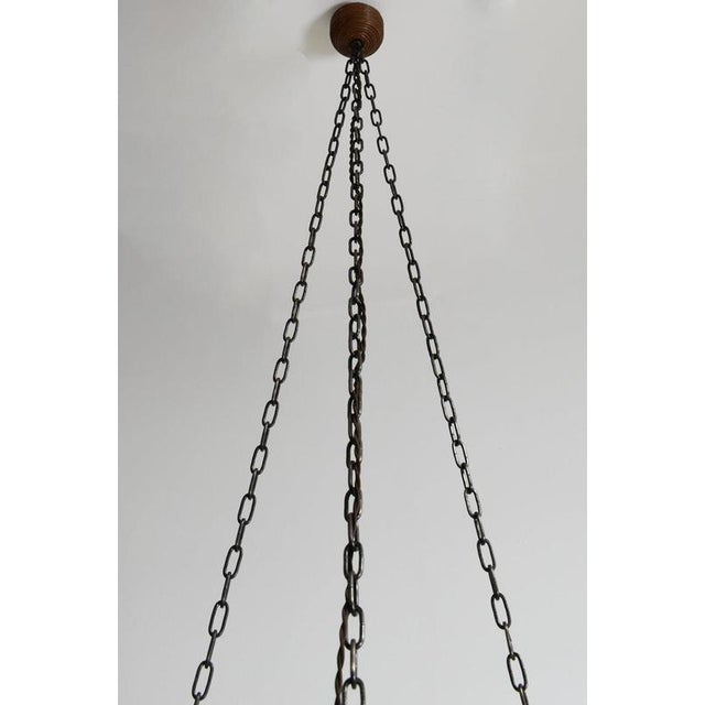 Caprarola Rattan and Fabric Pendant Lamp by Barracuda Interiors For Sale - Image 5 of 6