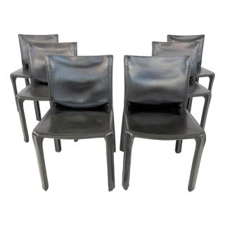 Cab 412 Dining Chairs by Mario Bellini for Cassina, 1990s – Set of 6 For Sale