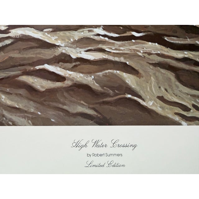 American Vintage Signed, Limited Edition Print by Robert Summers “High Water Crossing” 908/1500 For Sale - Image 3 of 4