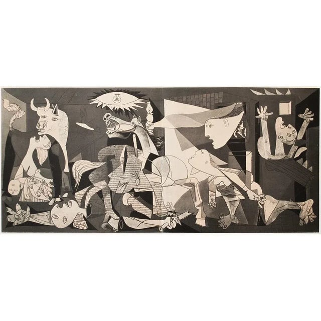 1954 After Pablo Picasso "Guernica", XL Period First Limited Italian Edition Lithograph For Sale