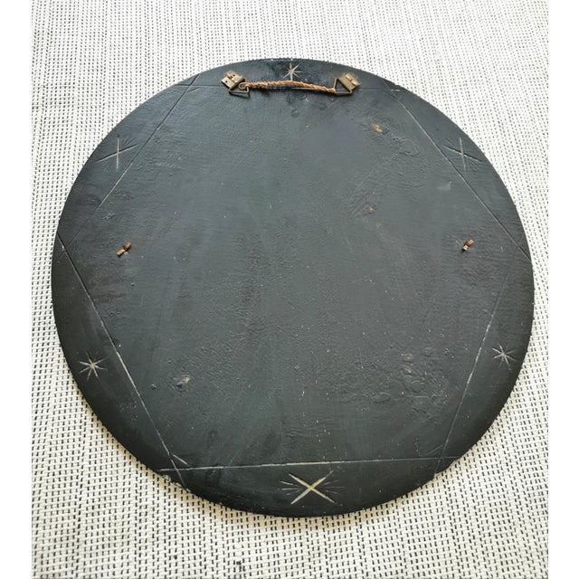 Vintage Space Age Wall Mirror, MCM 60s German Rockabilly Art Glass For Sale - Image 4 of 10