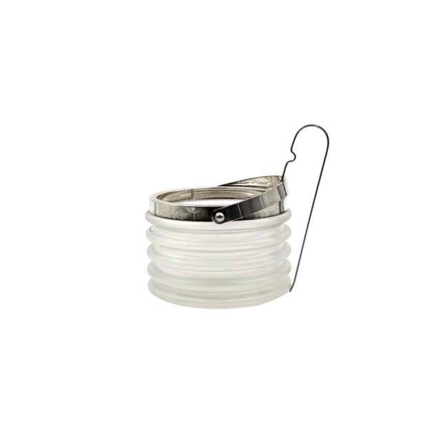 Sergio Asti Space Age Onde Series Ice Bucket in Crystal by Sergio Asti for Arnolfo di Cambio, Italy, 1970s For Sale - Image 4 of 6