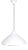 White Pendant Lamp by Lisa Johansson Pape for Orno, Finland, 1958 For Sale