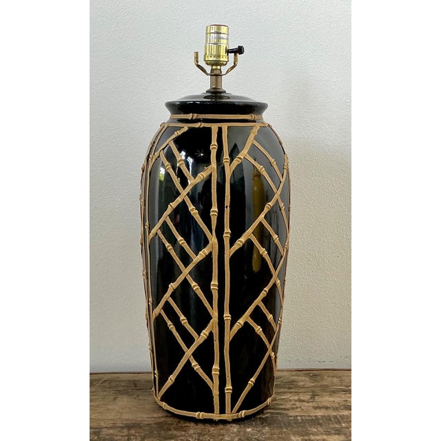Vintage Glazed Ceramic Icing Lamp For Sale - Image 13 of 16