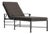 Brown Jordan Venetian Adjustable Chaise Lounge, Textured Pewter frame with Fusion Charcoal fabric For Sale