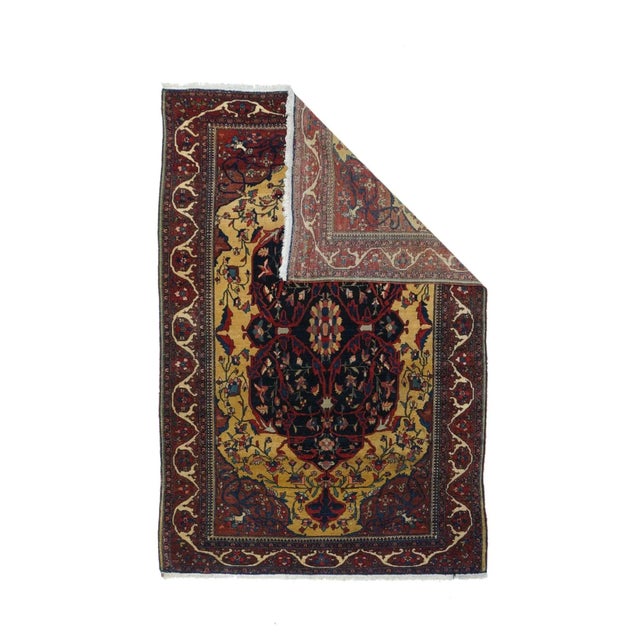 Traditional Late 18th Century Antique Farahan Sarouk Rug 4'3'' x 6'8'' For Sale - Image 3 of 10