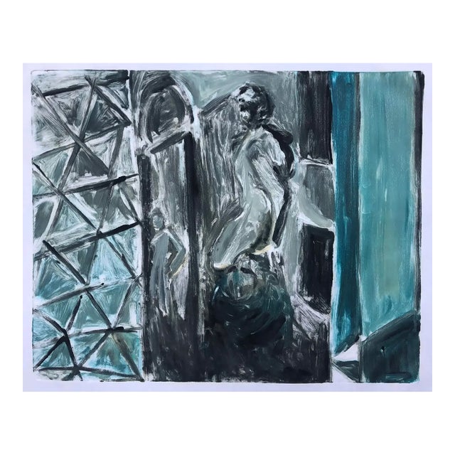 1980s Modern Figural Painting by Adrienne Anderson For Sale