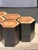 Hexagonal Stools in Two-Tone Suar, Set of 5 For Sale - Image 9 of 18