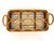 1960s Mid-Century Modern Rattan Drink Caddy With Wine Bottle Rack For Sale - Image 4 of 12