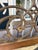 Large Vintage Mediterranean Beveled Wood & Gilt Metal Scrollwork Mirror For Sale In Boston - Image 6 of 17