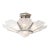 Art Deco Frosted Glass Cubist Geometric Detail & Fluted Chandelier Signed Leleu For Sale
