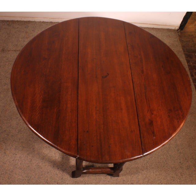 18th Century Oak Gateleg Table For Sale - Image 11 of 12