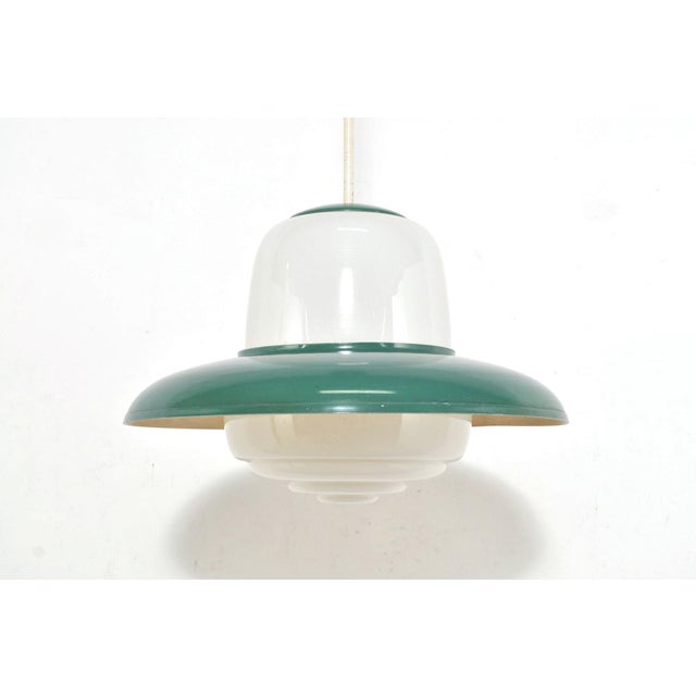 1950s Vintage Pendant Light in Opaline, 1950s For Sale - Image 5 of 14