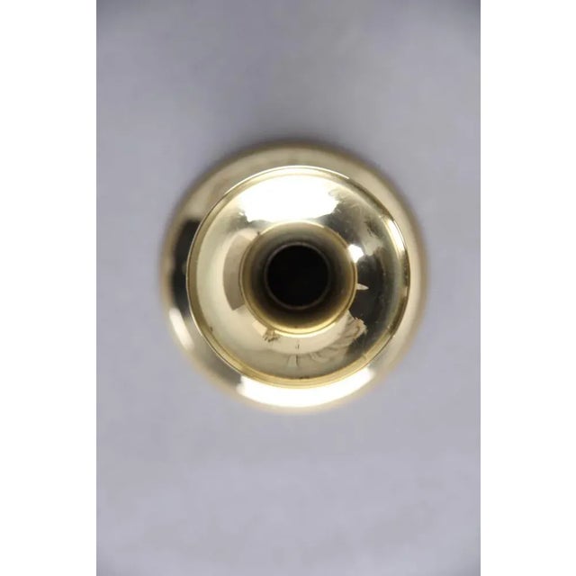 Vintage Danish Candlesticks in Brass by G. V. Harnisch Eftf, 1970s, Set of 2 For Sale - Image 4 of 7