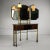 A beautiful antique French brass dressing table featuring multiple mirrors and two elegant lamps. This stunning piece...