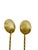 Gold Vintage Gold Plated Twist Cocktail Iced Tea Spoons- Set of 6 For Sale - Image 8 of 8