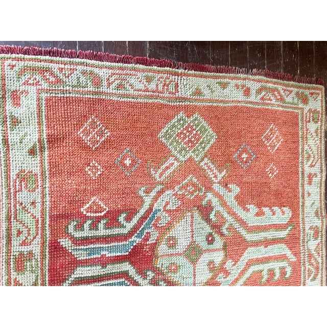 Antique Turkish Oushak Runner 3'0" × 17'2" For Sale - Image 9 of 11