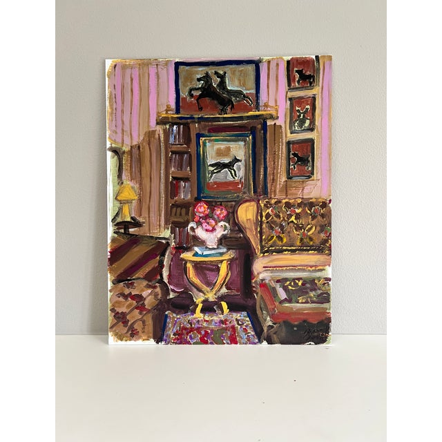 2020s "Fillies and Mares" an Original Painting by Shann Spishak For Sale - Image 5 of 6