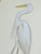 Not Yet Made - Made To Order Hand-Painted White Heron Painting. Framed For Sale - Image 5 of 5