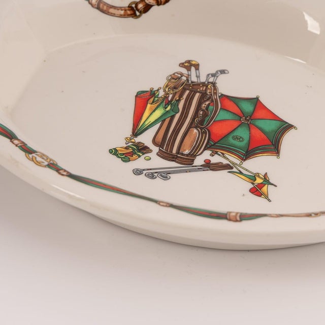 Vintage 20th Century Italian Ceramic Ashtray from Gucci, 1980s For Sale - Image 11 of 13
